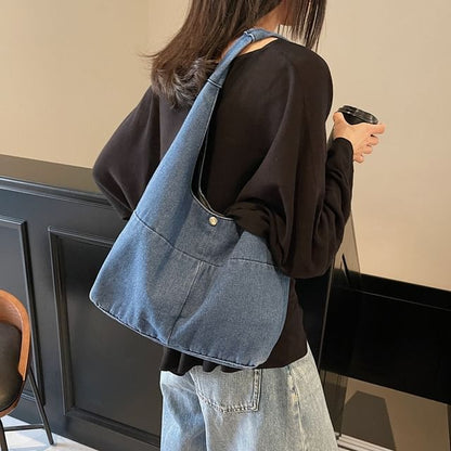 Washed Bag Denim Shoulder