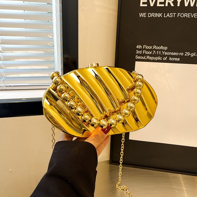 Strap Bead Bag Crossbody Box