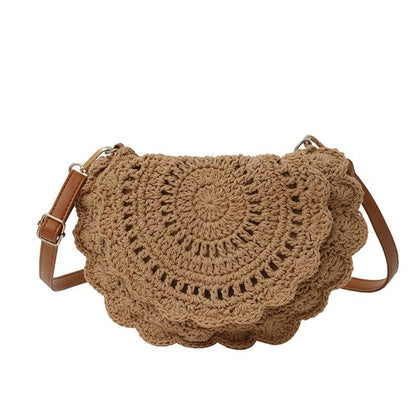 Crochet Crossbody Flap Bag Lace
