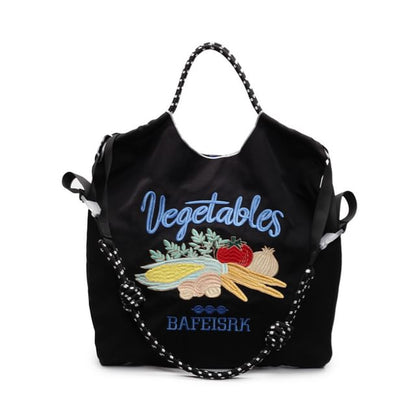 Bag Vegetable Embroidered Tote