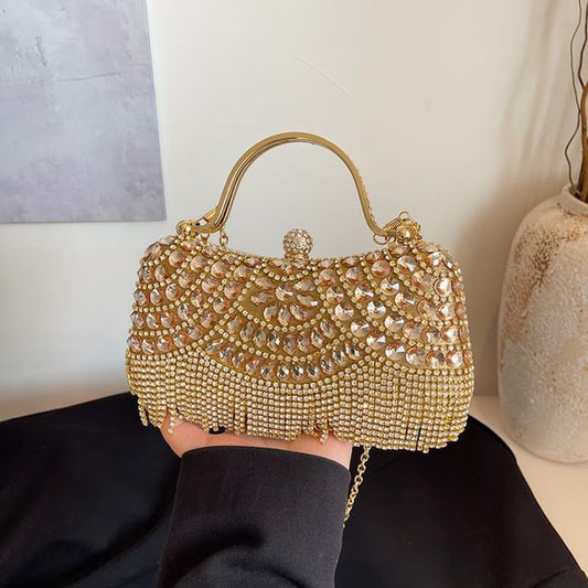 Bag Rhinestone Chain Crossbody Tasseled