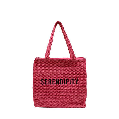 Tote Lettering Bag Woven