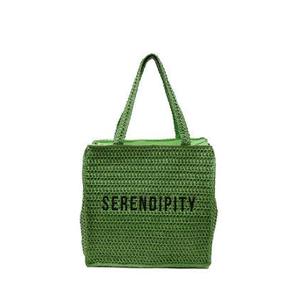 Tote Lettering Bag Woven