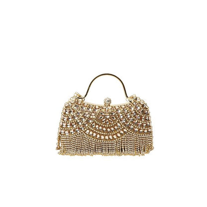 Bag Rhinestone Chain Crossbody Tasseled