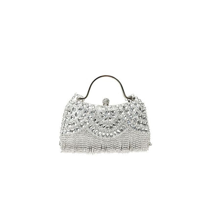 Bag Rhinestone Chain Crossbody Tasseled