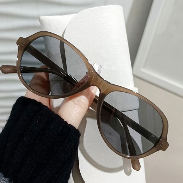 Plain Round Sunglasses