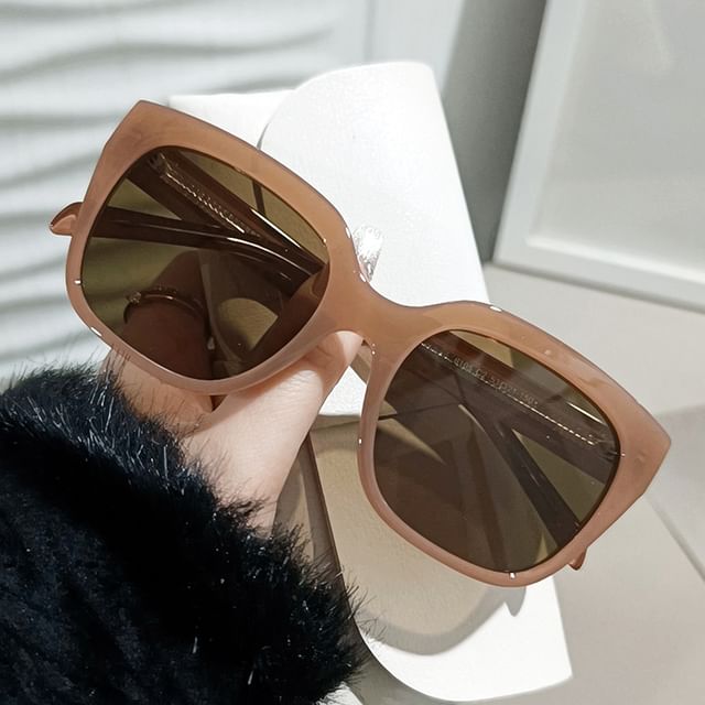 Oversized Plain Square Sunglasses