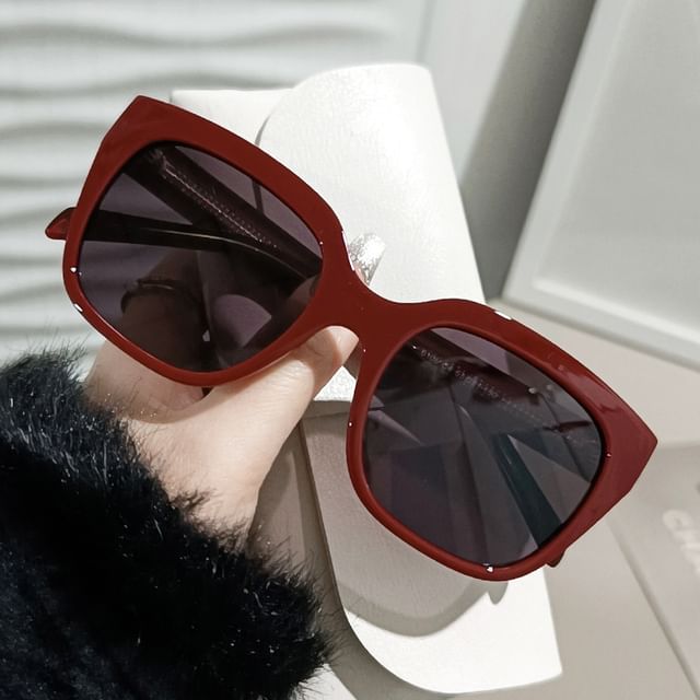Oversized Plain Square Sunglasses