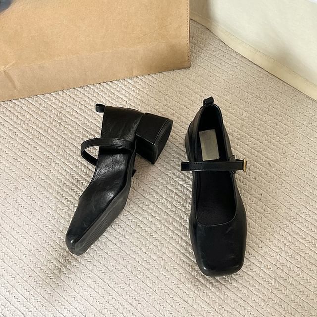 Mary Jane Chunky Shoes Heel