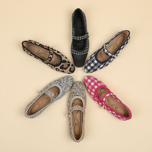 Flats Jane Patterned Mary Knit