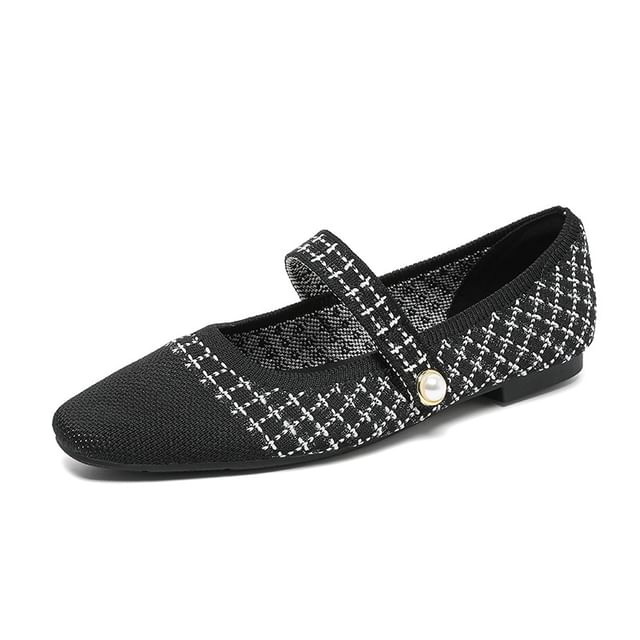 Flats Jane Patterned Mary Knit