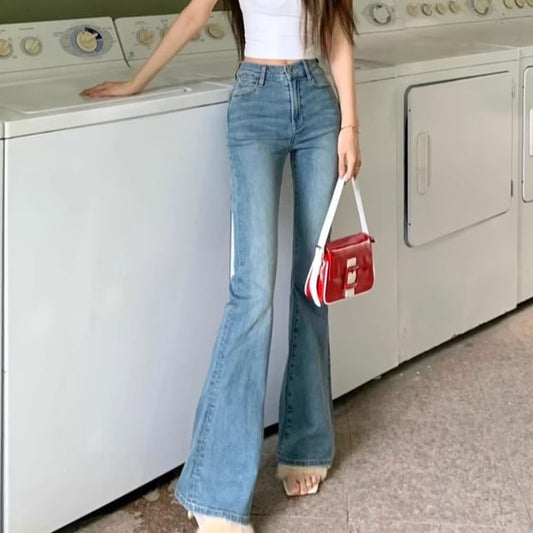 Jeans High Washed Waist Flared