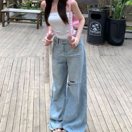 Ruched Bow Crop Trim Accent Top / Rise Mid Tube Lace Washed Plain