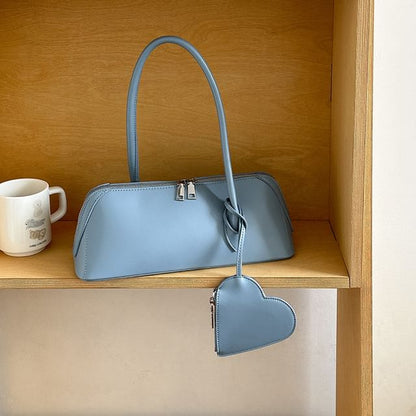 Purse Coin Heart Bag Leather Set: Shoulder + Faux