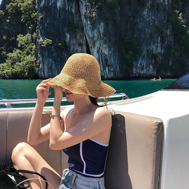 Straw Hat Plain Sun