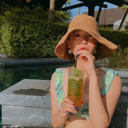 Straw Hat Plain Sun