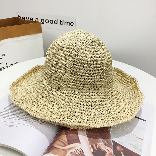 Hat Sun Plain Straw