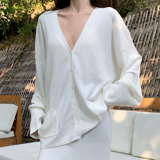 Mid Blouse Skirt A-Line Waist V-Neck / Maxi Plain Long-Sleeve