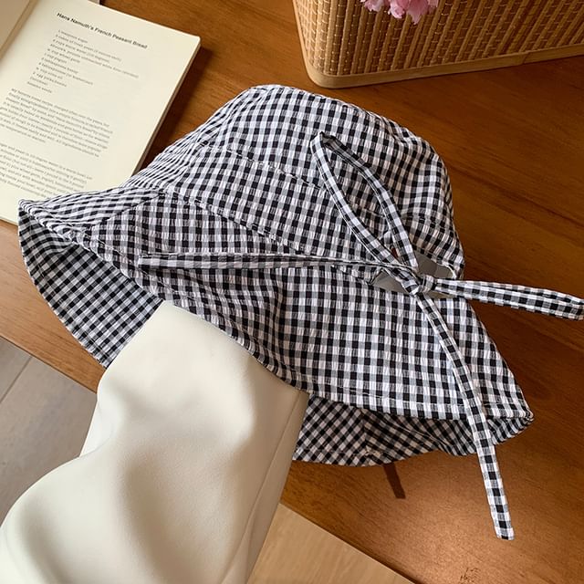 Hat Bucket Plaid