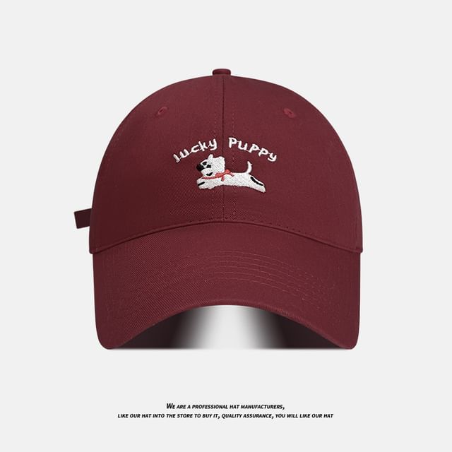 Cap Dog Embroidered Baseball