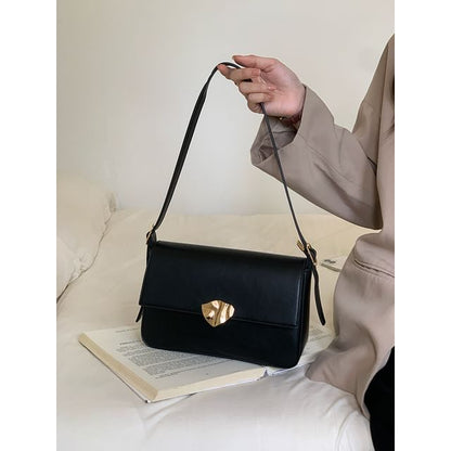 Leather Bag Faux Shoulder Flap