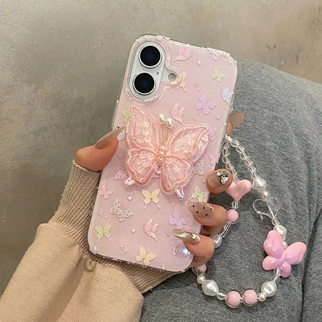 Butterfly Phone Case Strap Decoration Adhesive / Set