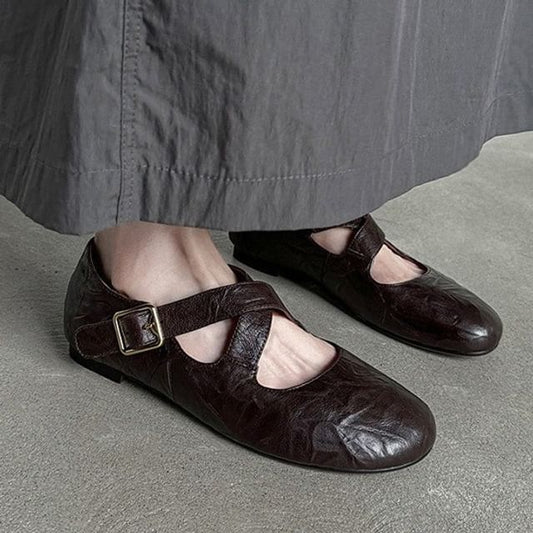 Jane Mary Strap Shoes Cross