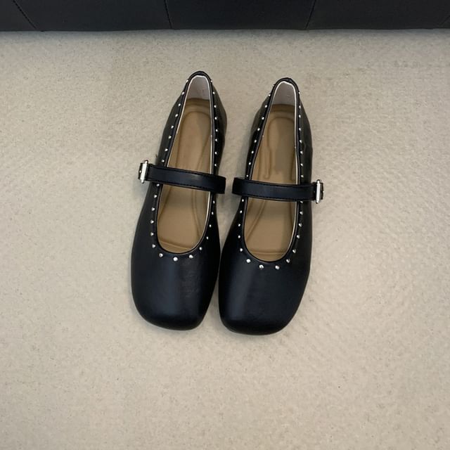 Shoes Jane Plain Mary Studded