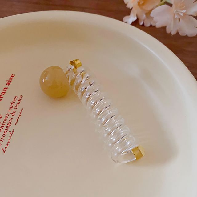 Coil (Various Tie Ribbon Floral / Designs) Hair Bead