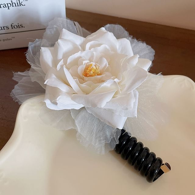 Coil (Various Tie Ribbon Floral / Designs) Hair Bead