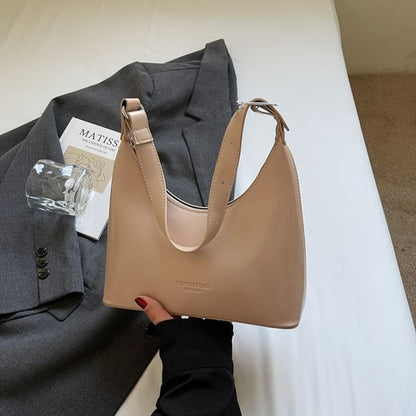 Leather Shoulder Faux Bag Lettering