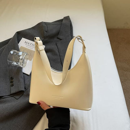 Leather Shoulder Faux Bag Lettering