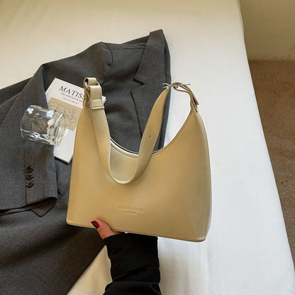 Leather Shoulder Faux Bag Lettering