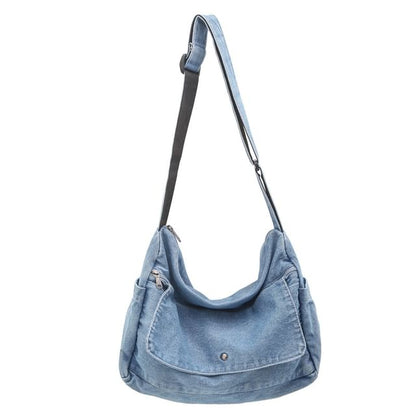 Denim Washed Crossbody Bag