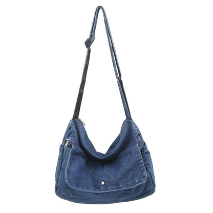 Denim Washed Crossbody Bag