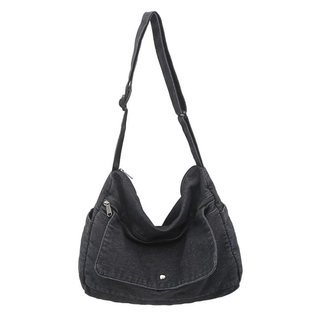 Denim Washed Crossbody Bag
