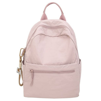 Charm + Backpack Plain Nylon Set: Bag Laptop