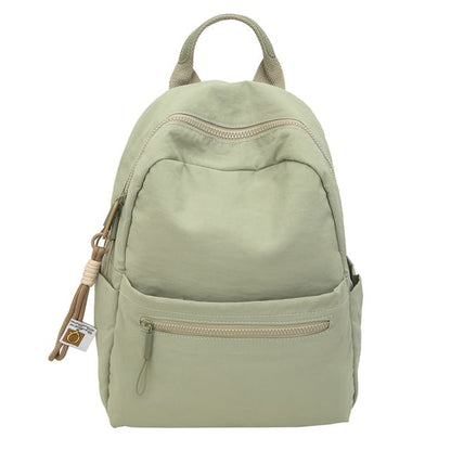 Charm + Backpack Plain Nylon Set: Bag Laptop