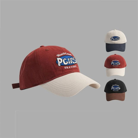 Two-Tone Letter Cap Embroidered