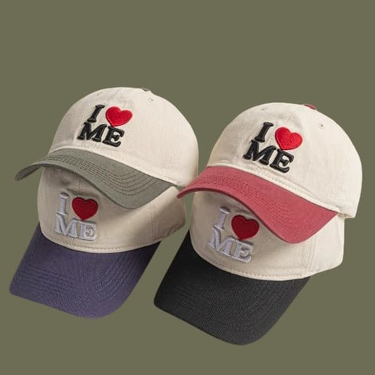 Cap Two-Tone Heart Embroidered