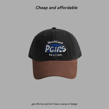 Two-Tone Letter Cap Embroidered