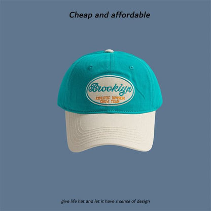 Letter Cap Two-Tone Embroidered