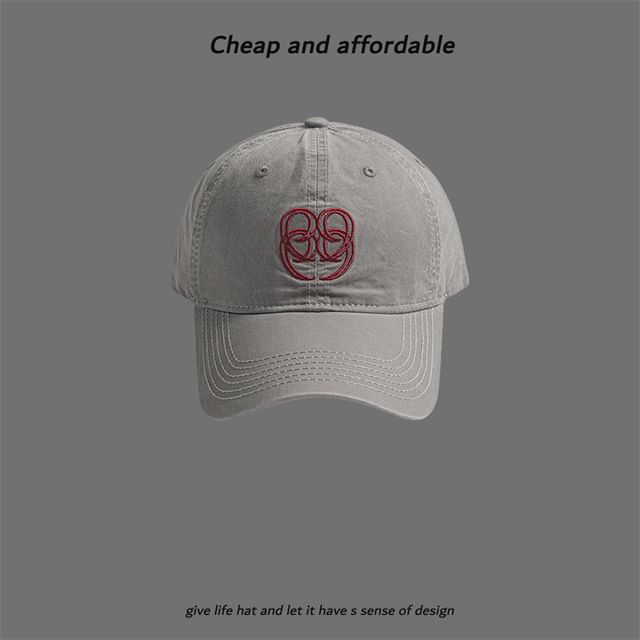 Letter Embroidered Cap
