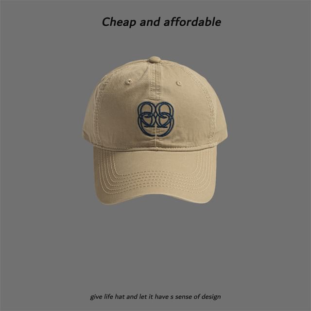 Letter Embroidered Cap