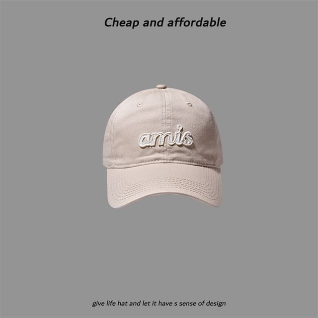 Cap Letter Embroidered