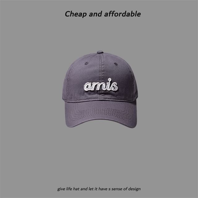 Cap Letter Embroidered