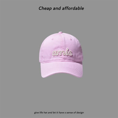 Cap Letter Embroidered