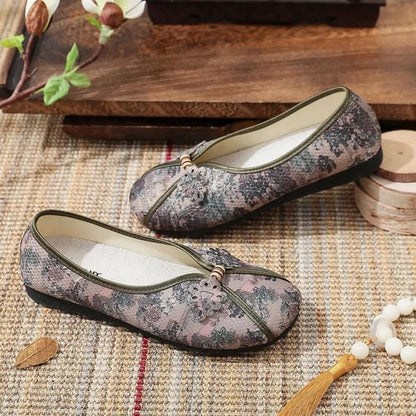 Floral Panel Flats Print