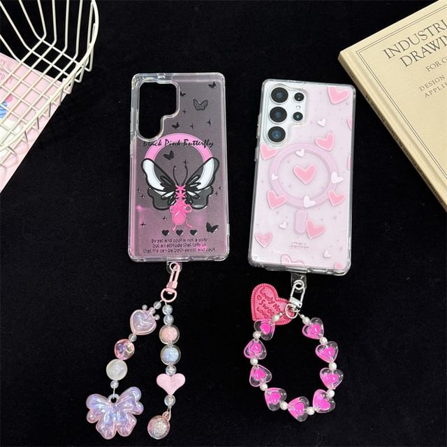 Heart / Butterfly Magnetic (Compatible with MagSafe) Phone Case / Strap / Set