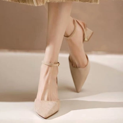 Pointed Toe Heel Slingback Sandals Stiletto